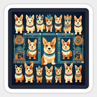 Egyptian Corgis Sticker